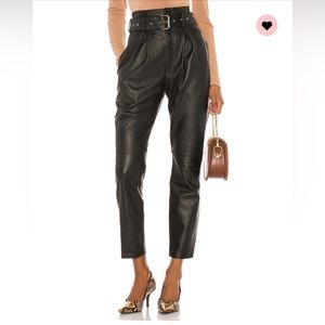 High Waist Leather Pants